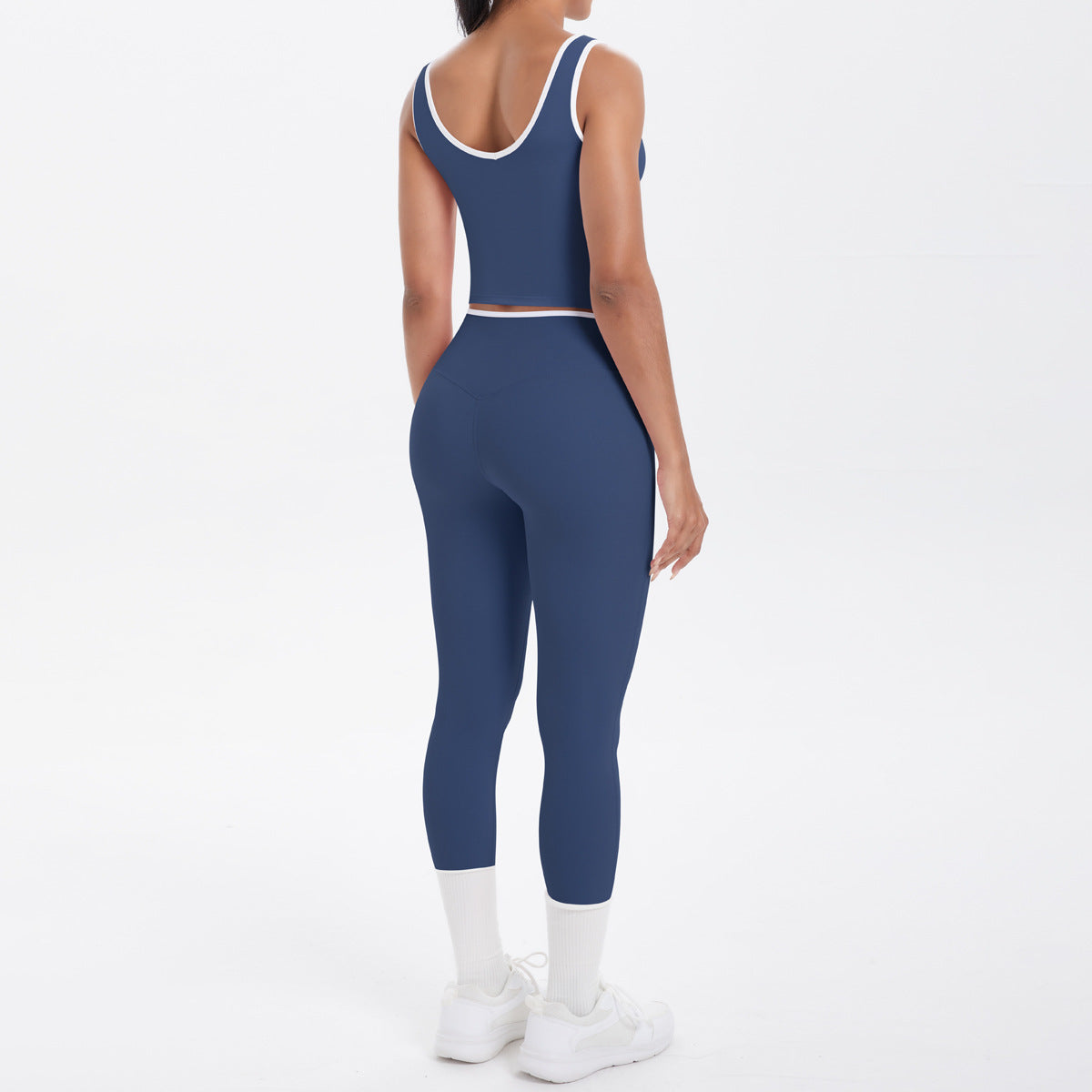 Navy athletic outfit for women