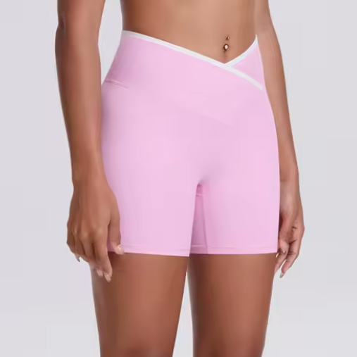 pink running crossfit shorts
