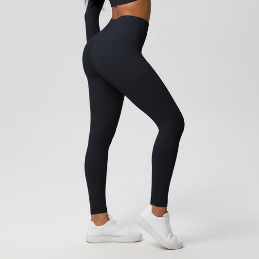 Black leggings with pocket for phone