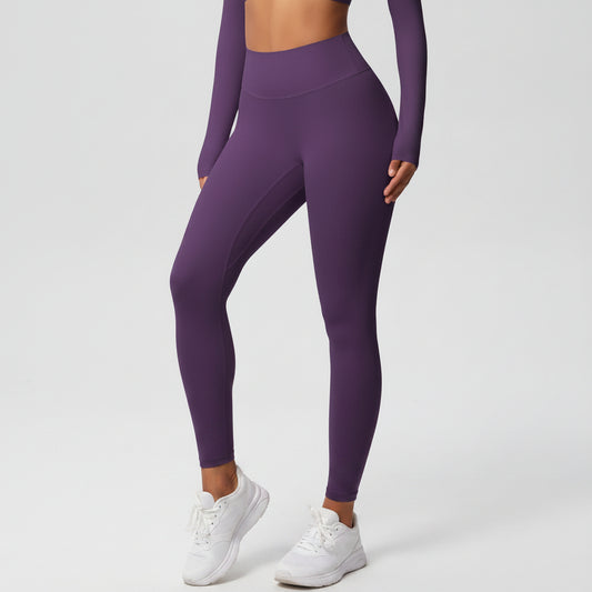 Purple yoga leggings