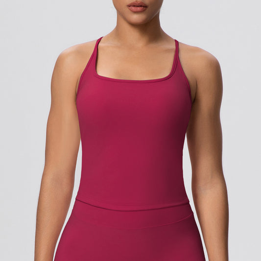 Flex Racer Back Top  - Red
