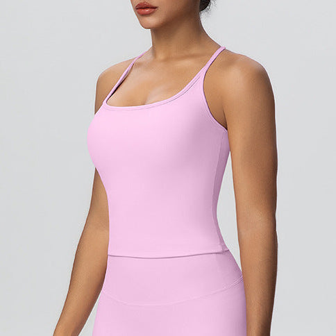 Flex Racer Back Top  - Pink
