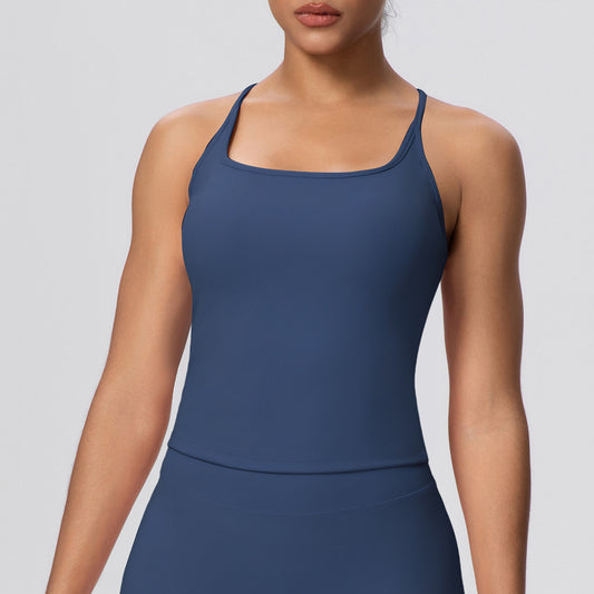 Womens navy tennis top