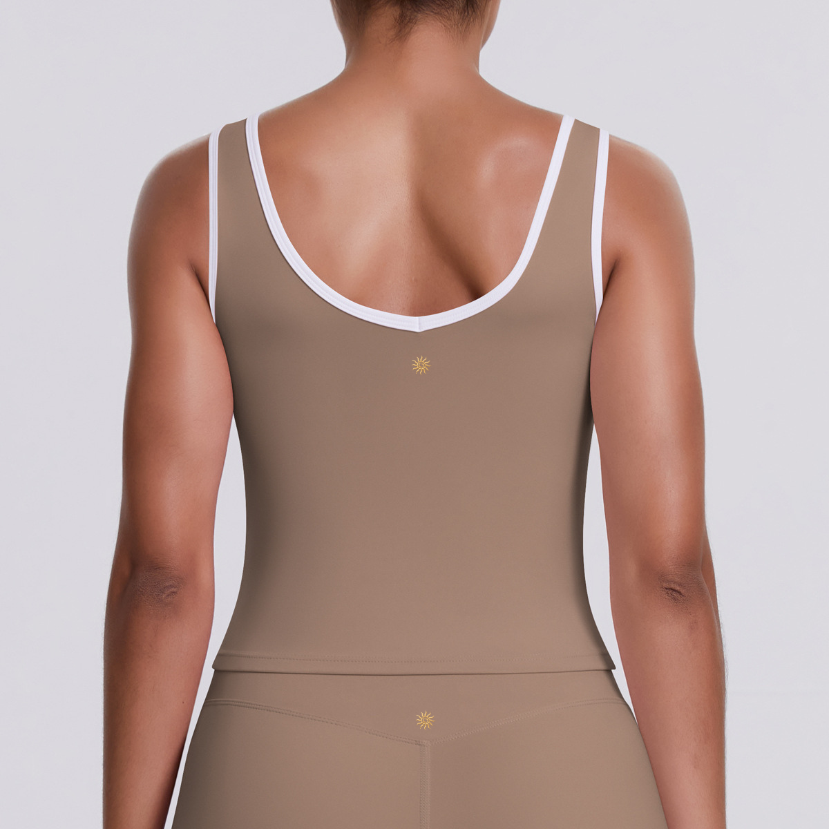 womens tennis tan beige top