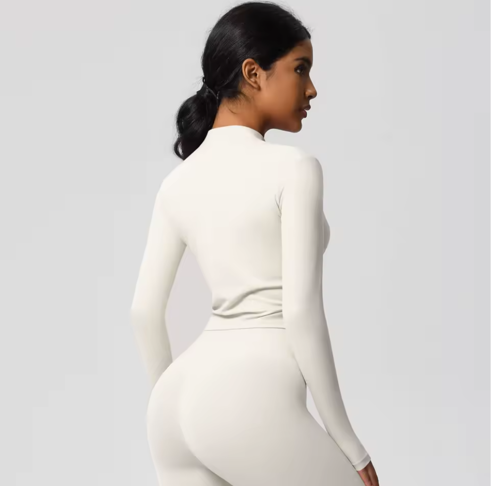 white athletic jacket