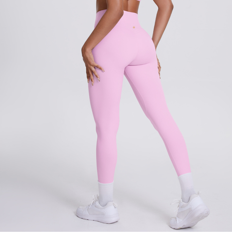 light pink leggings for yoga pilates