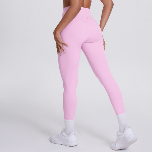 light pink leggings for yoga pilates