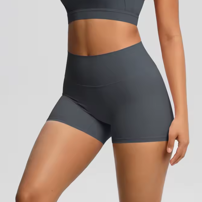 dark gray gym shorts bike shorts crossfit shorts