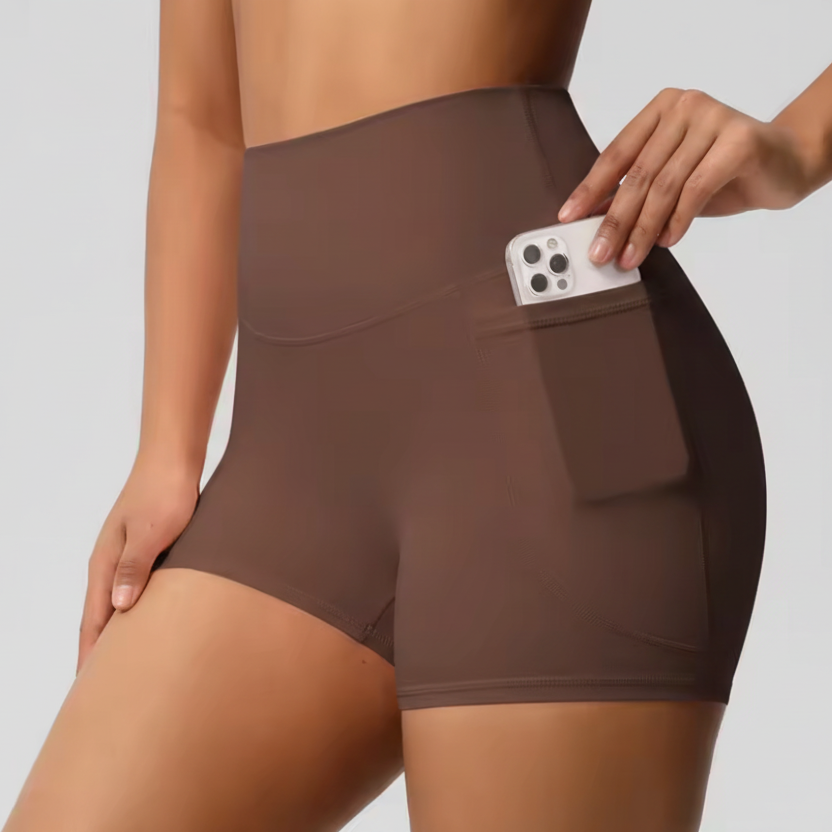 bike shorts with phone pocket